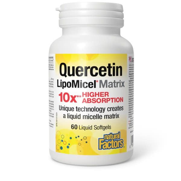 NATURAL FACTORS QUERCETIN LIPOMICEL MATRIX 60 SOFTGELS