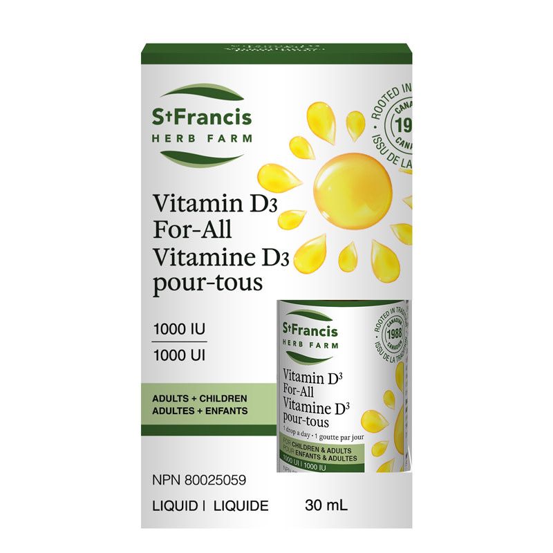 ST FRANCIS VITAMIN D FOR ALL 1000IU 30ML
