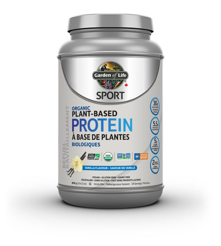 GARDEN OF LIFE SPORT ORGANIC PLANT BASED PROTEIN VANILLA 806G