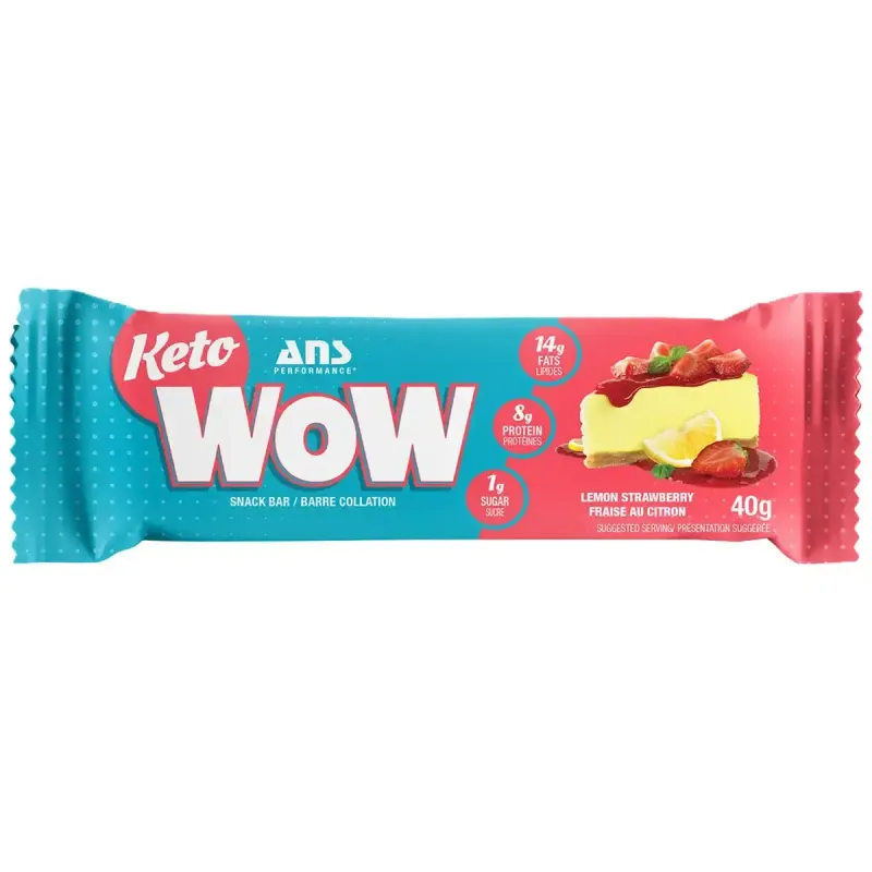 ANS KETO WOW LEMON STRAWBERRY CHESSECAKE BAR 40G