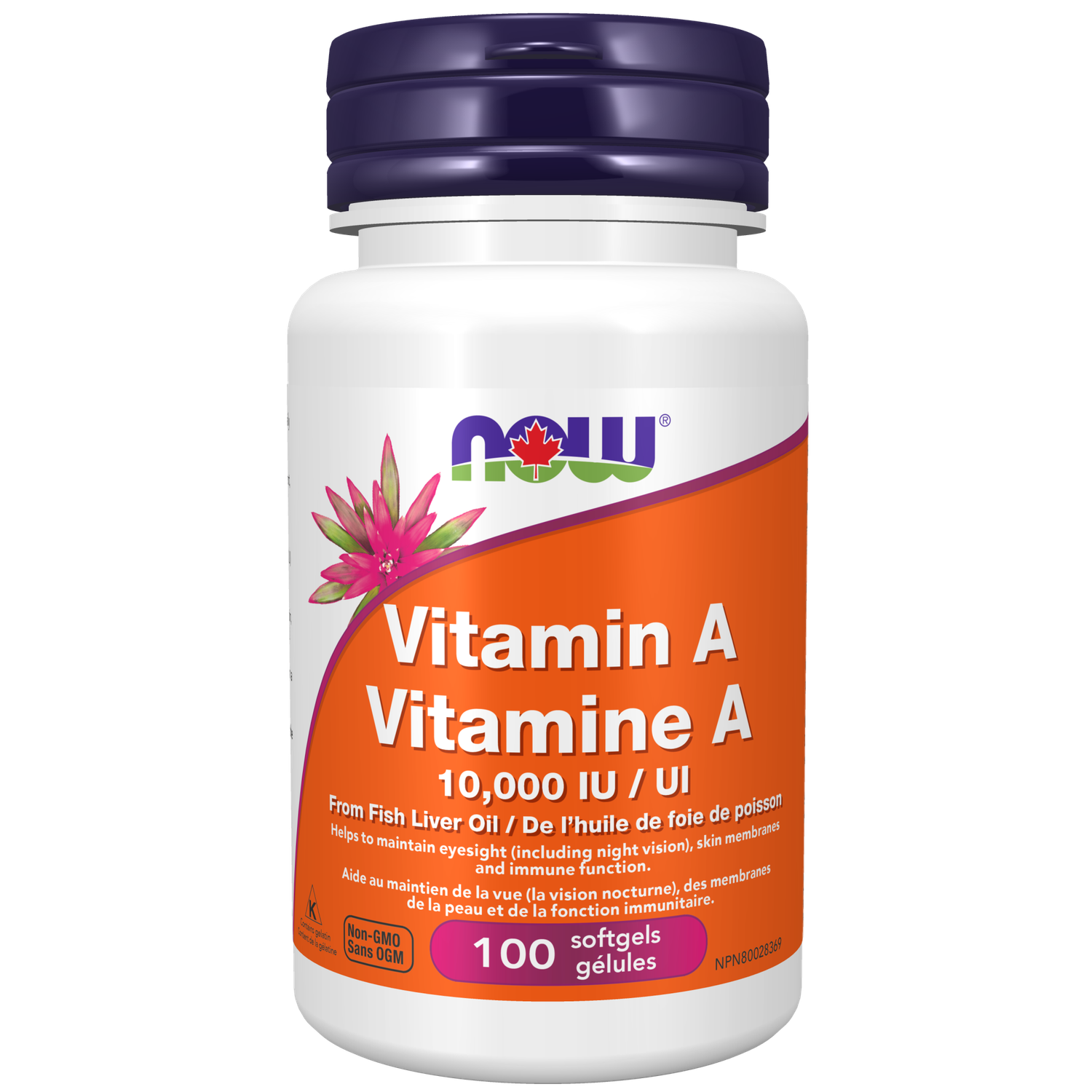 NOW VITAMIN A 10,000IU 100 GELS