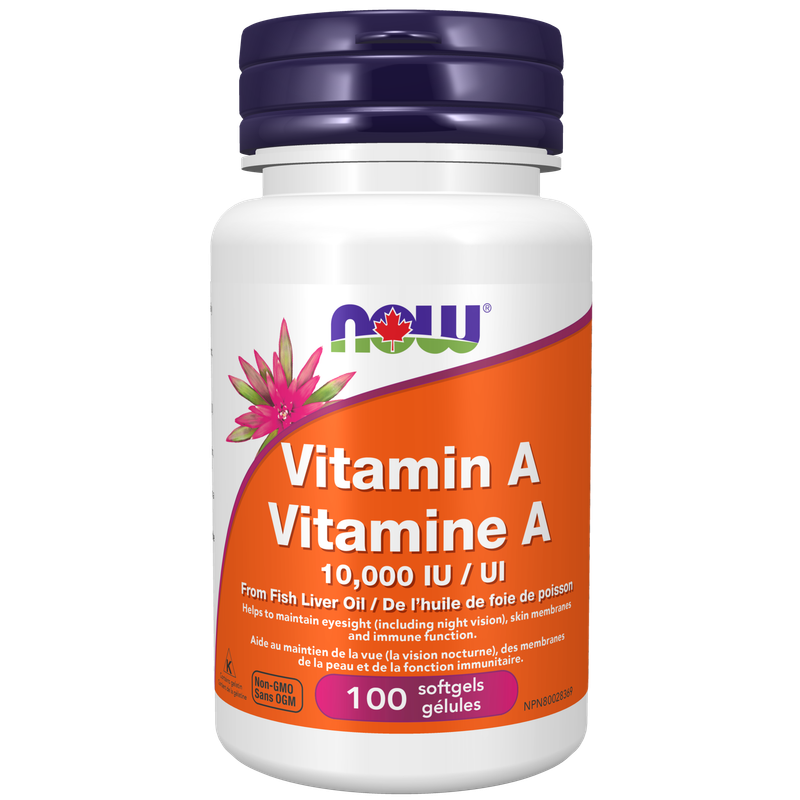 NOW VITAMIN A 10,000IU 100 GELS