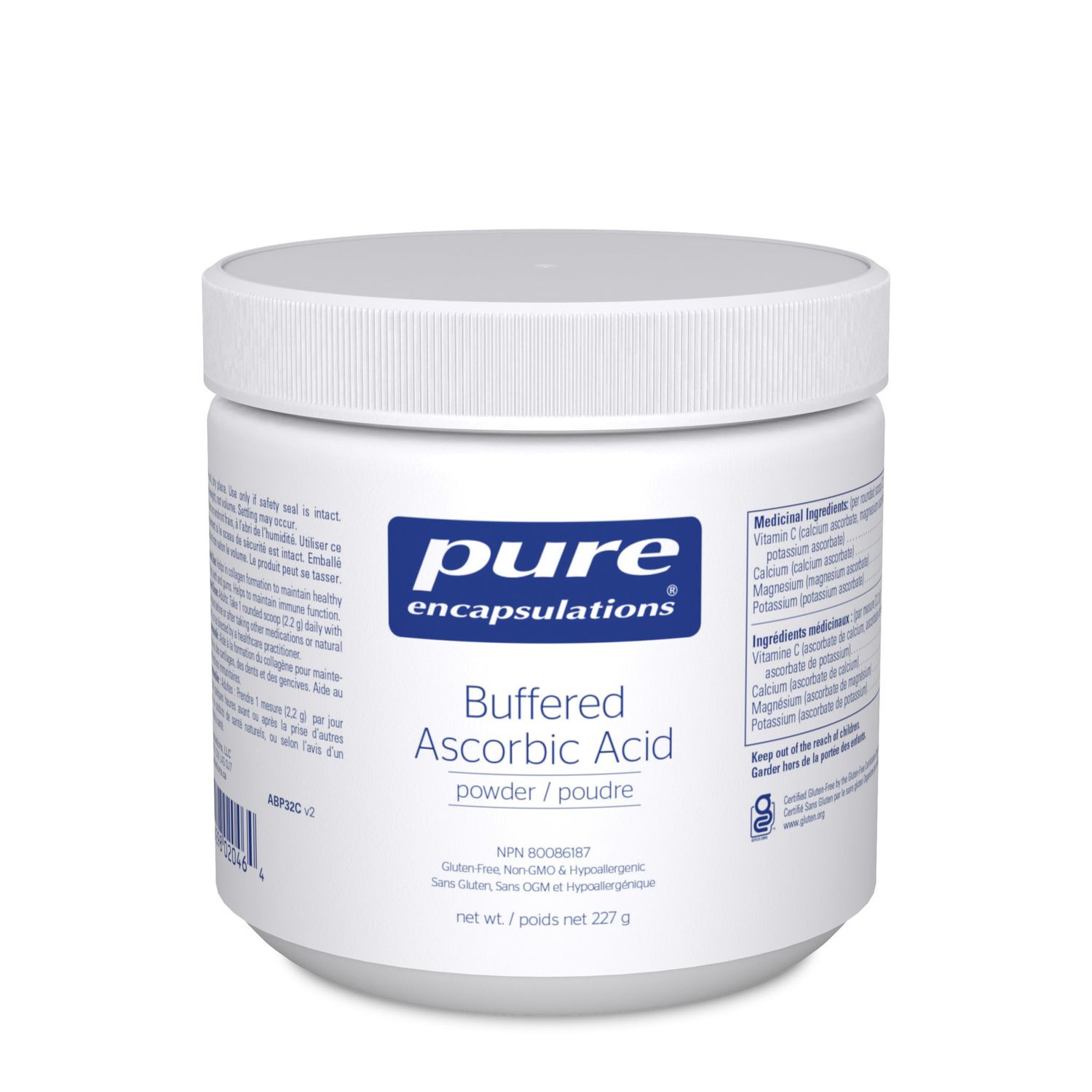 PURE ENCAPSULATIONS BUFFERED ASCORBIC ACID 227 G