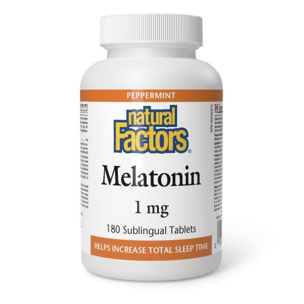 NATURAL FACTORS MELATONIN 1MG 180 TABLETS