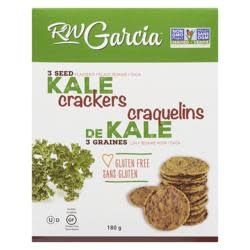 RW GARCIA  - 3 SEED CRACKERS KALE 180G