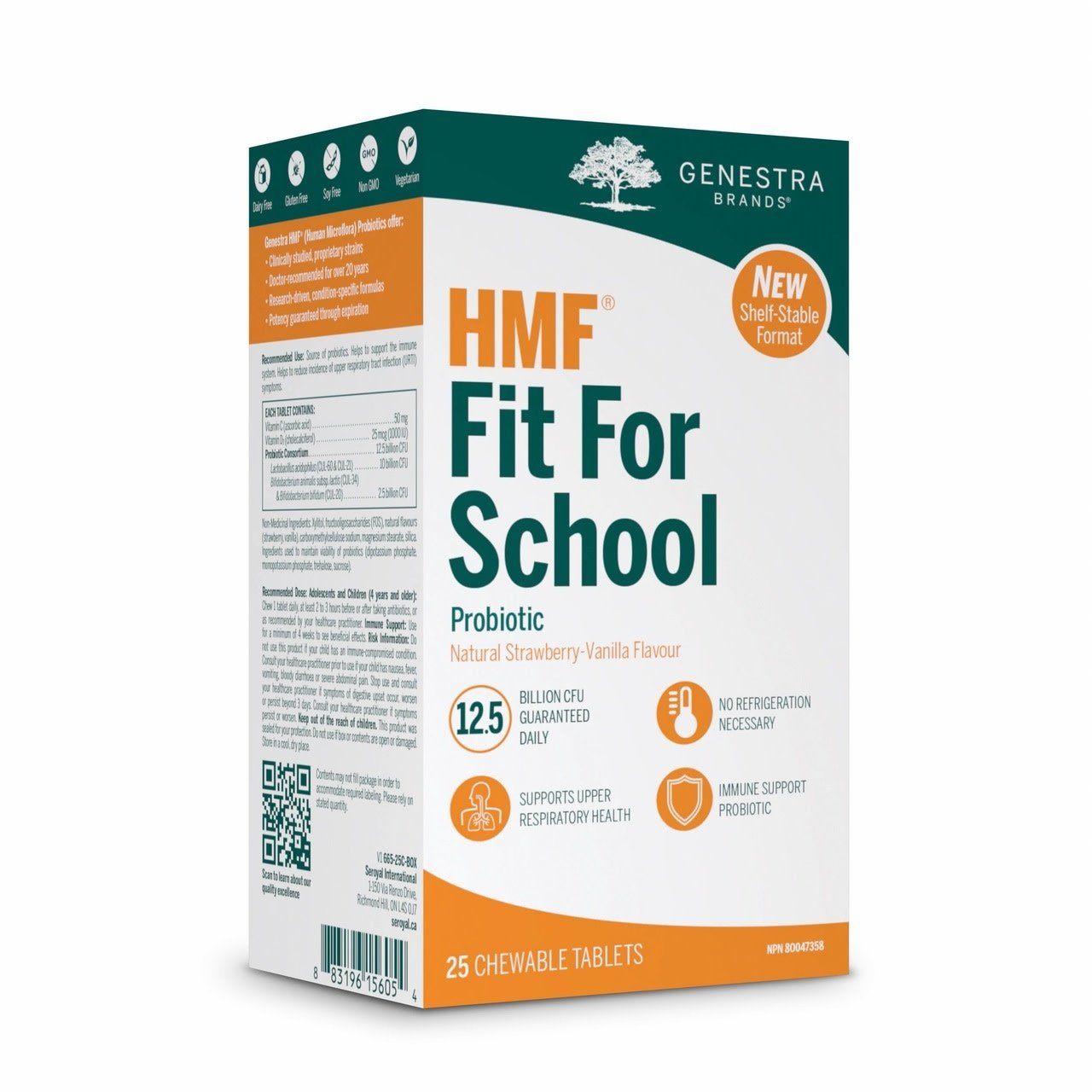GENESTRA HMF FIT FOR SCHOOL 25 CHEWABLES