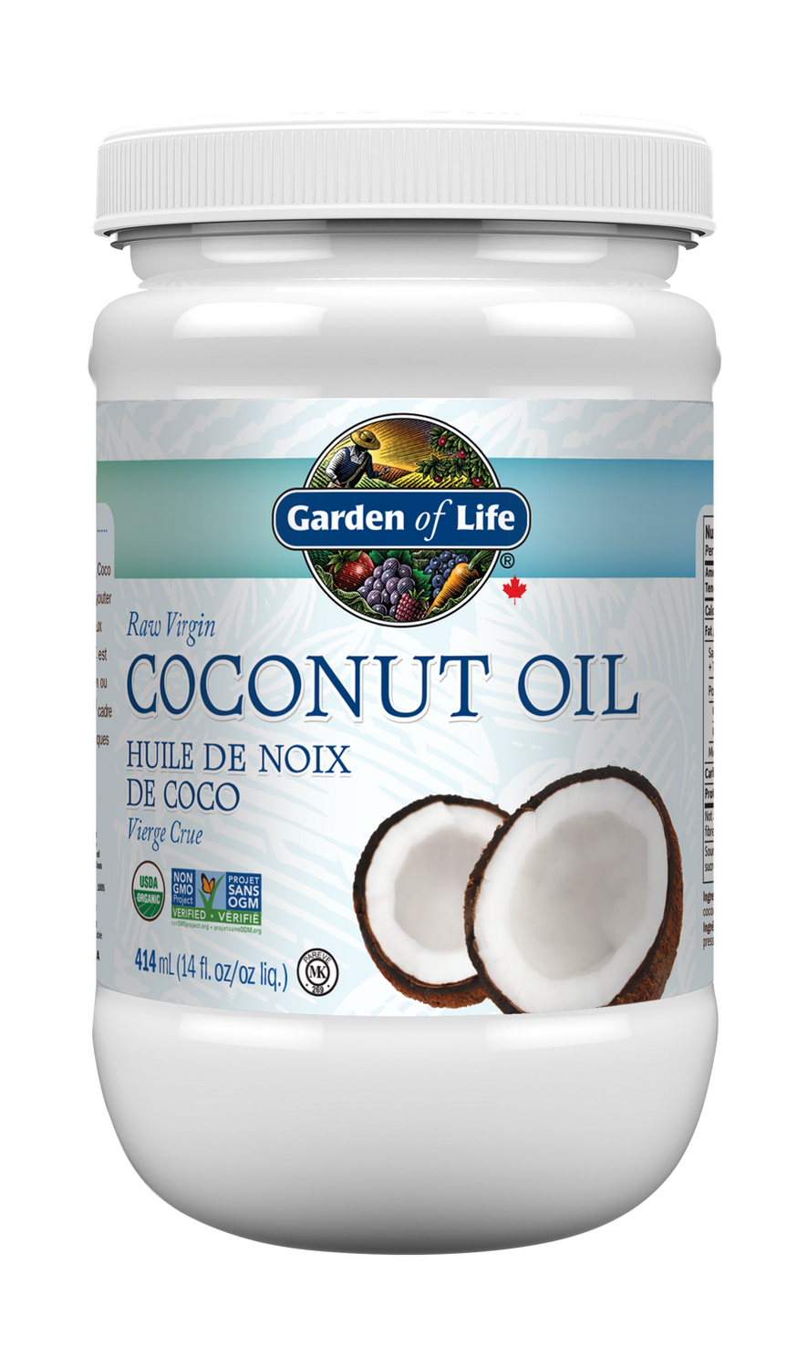 GARDEN OF LIFE RAW COCONUT OIL VIRGIN 414ML