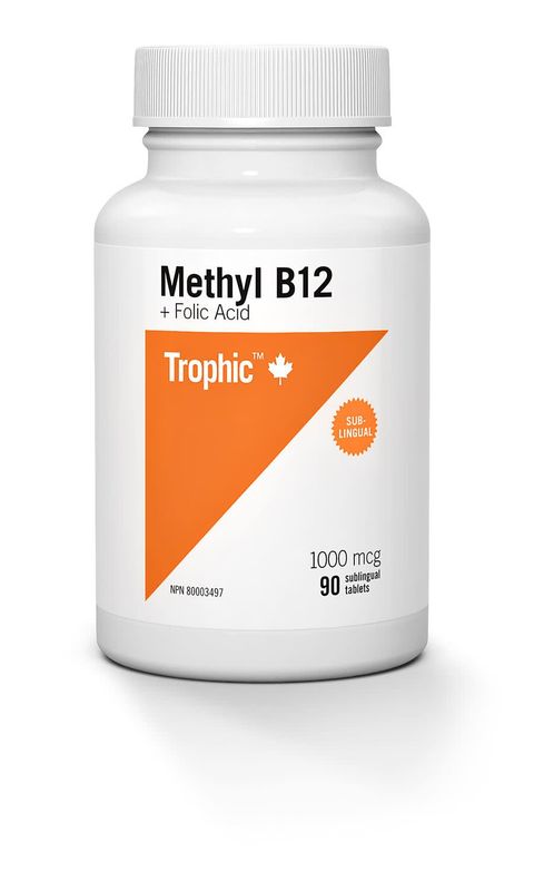 TROPHIC METHYL B12 + FOLIC ACID 1000MCG 180 SUB TABS