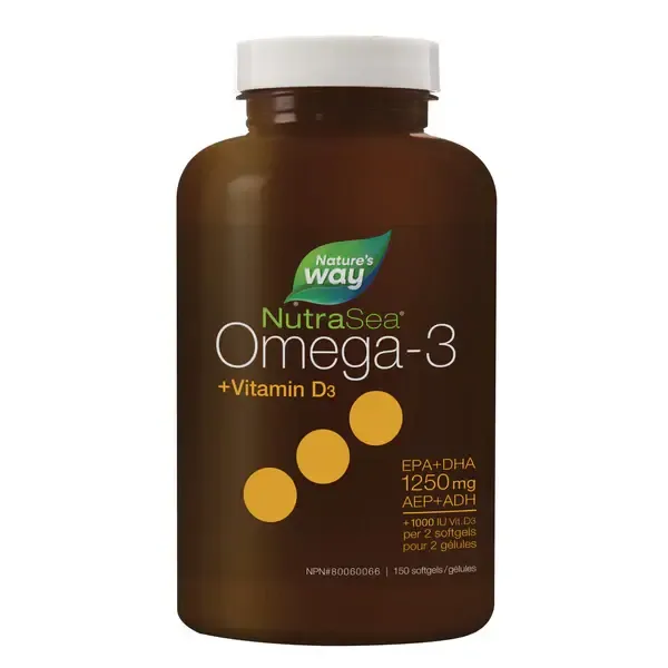 NUTRASEA +D OMEGA-3 150 LIQUID GELS (FRESH MINT)