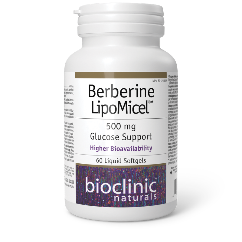 BIO CLINIC BERBERINE LIPOMICEL 500MG 60 SOFTGELS