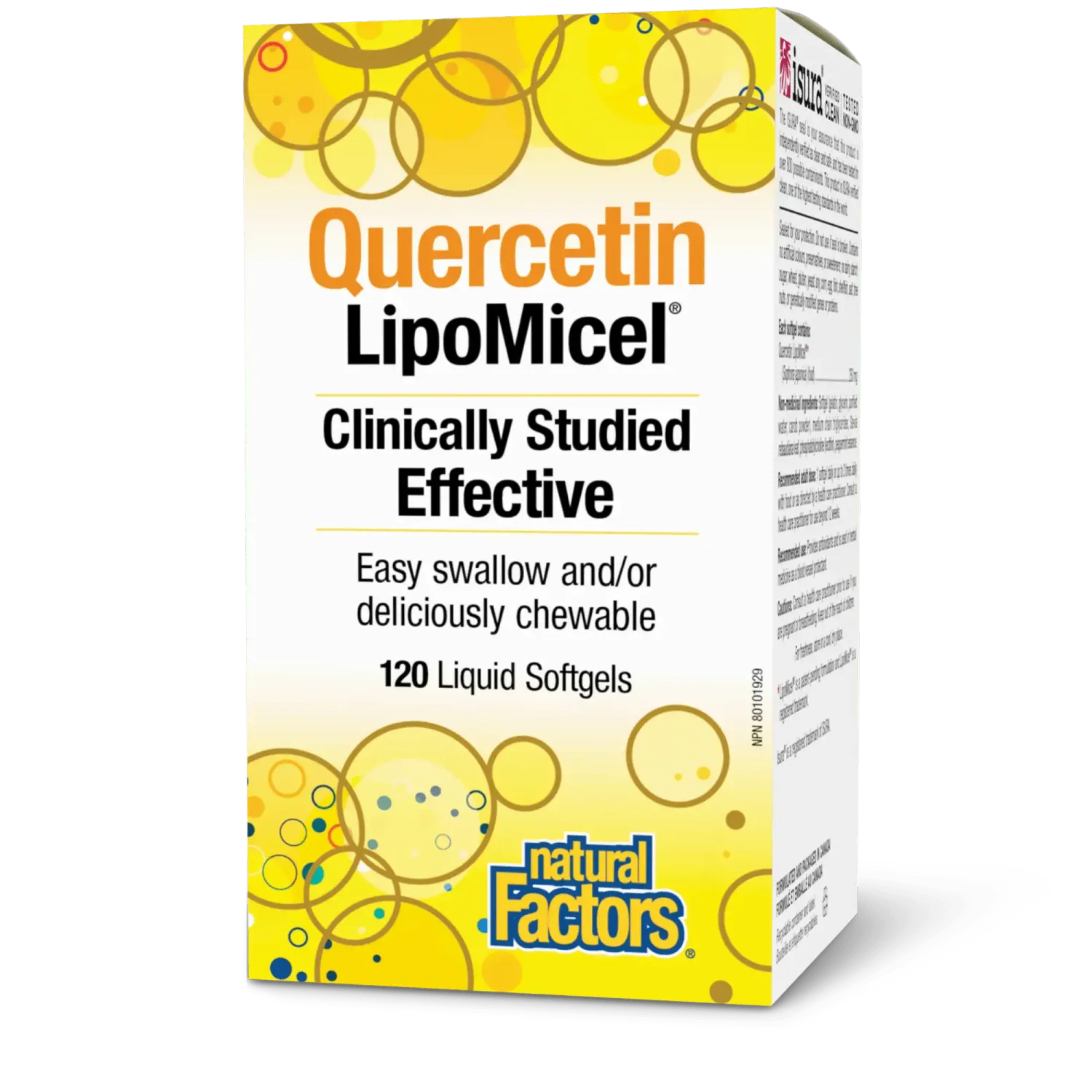 NATURAL FACTORS QUERCETIN LIPOMICEL MATRIX 120 SOFTGELS