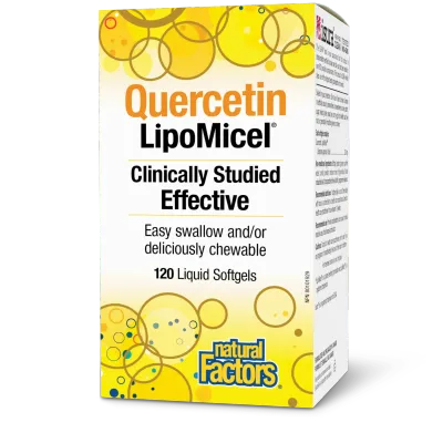 NATURAL FACTORS QUERCETIN LIPOMICEL MATRIX 120 SOFTGELS