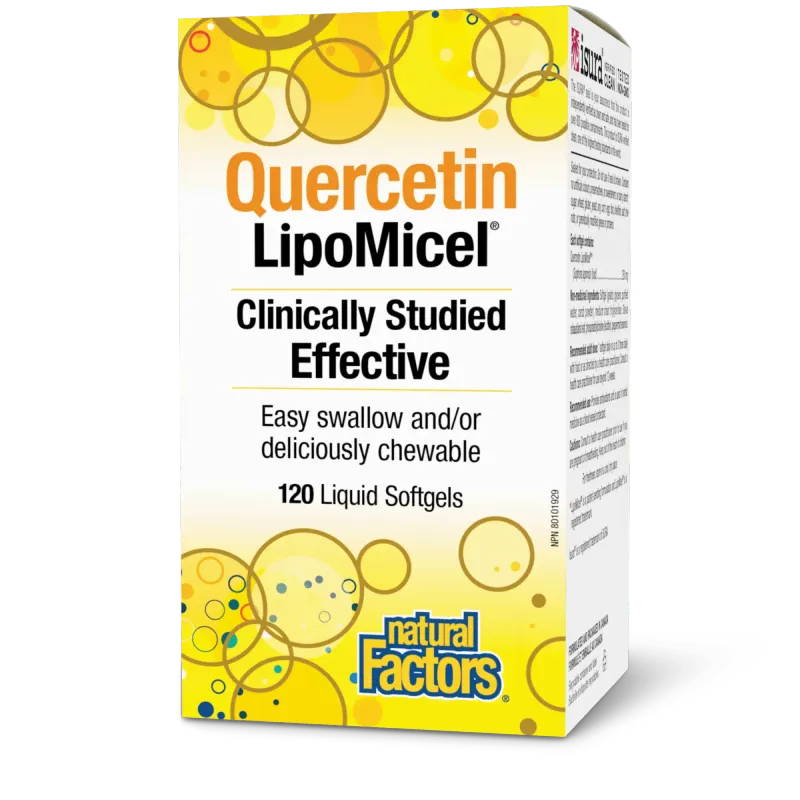 NATURAL FACTORS QUERCETIN LIPOMICEL MATRIX 120 SOFTGELS