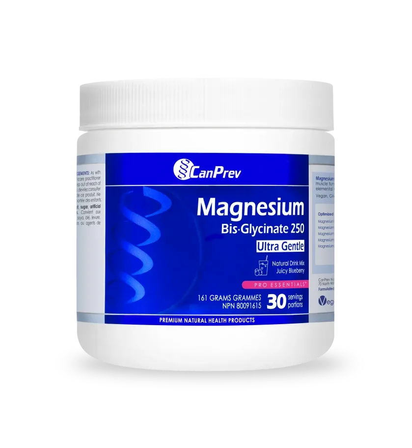 CANPREV MAGNESIUM BIS-GLYCINATE DRINK MIX - JUICY BLUEBERRY 161G