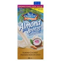 BLU ALMOND BREEZE UNSWEETENED ALMOND COCONUT 946ML