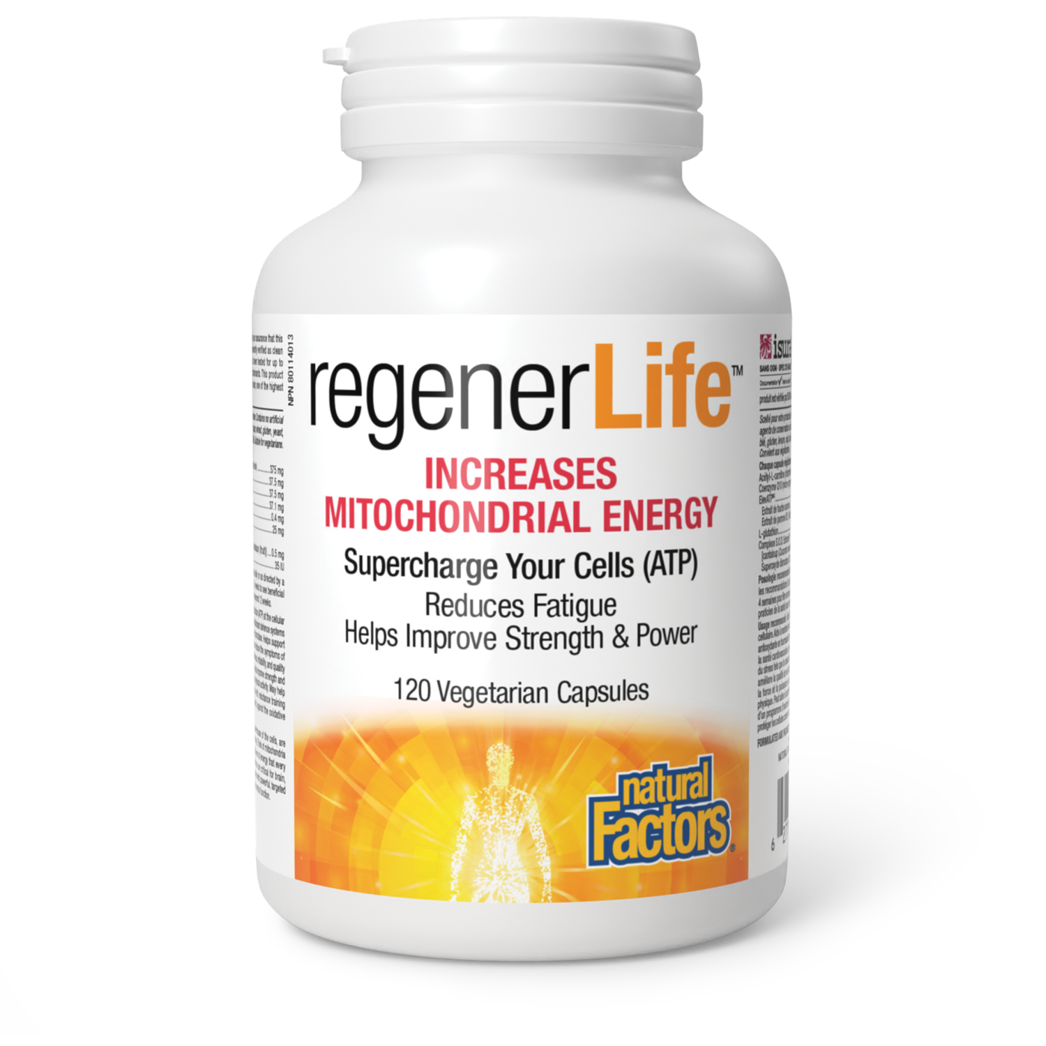 NATURAL FACTORS REGENERLIFE  MITOCONDRIAL ENERGY 120 VEGCAPS