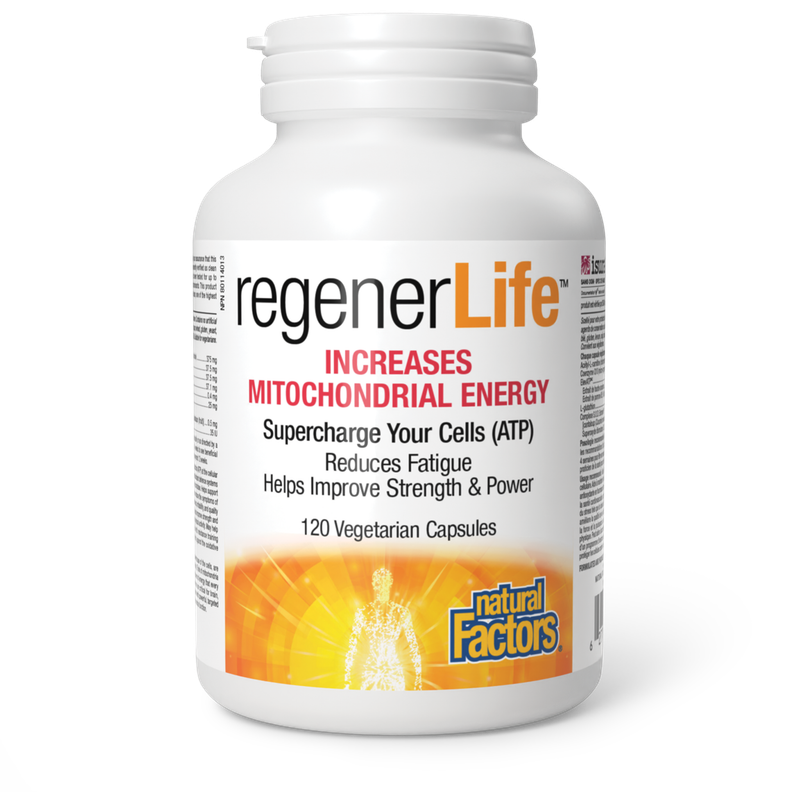 NATURAL FACTORS REGENERLIFE  MITOCONDRIAL ENERGY 120 VEGCAPS