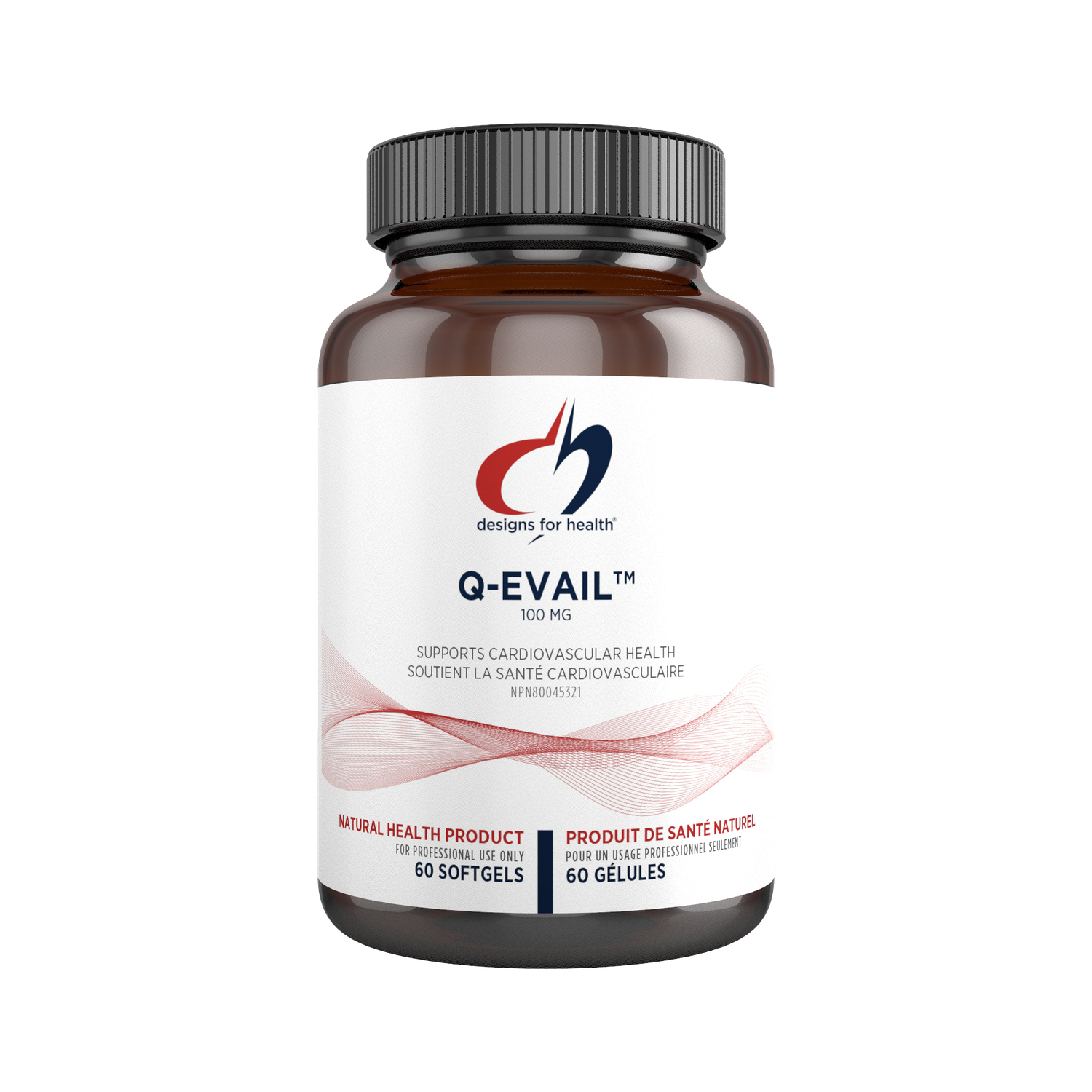 DESIGNS FOR HEALTH Q-EVAIL 100MG 60 SOFTGELS