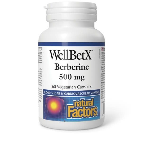 NATURAL FACTORS WELLBETX BERBERINE 500MG 60 VEG CAP