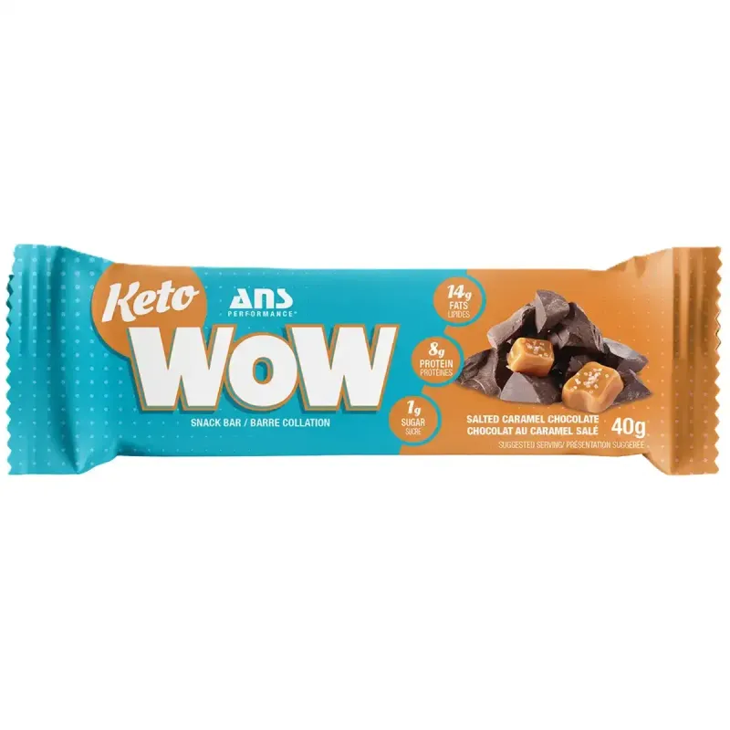 ANS KETO WOW SALTED CARAMEL CHOCOLATE BAR 40G