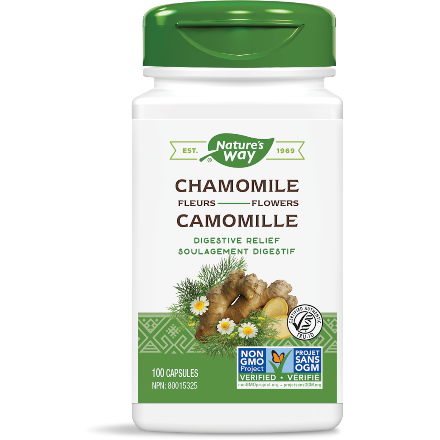 NATURE'S WAY CHAMOMILE FLOWERS 100 CAPS