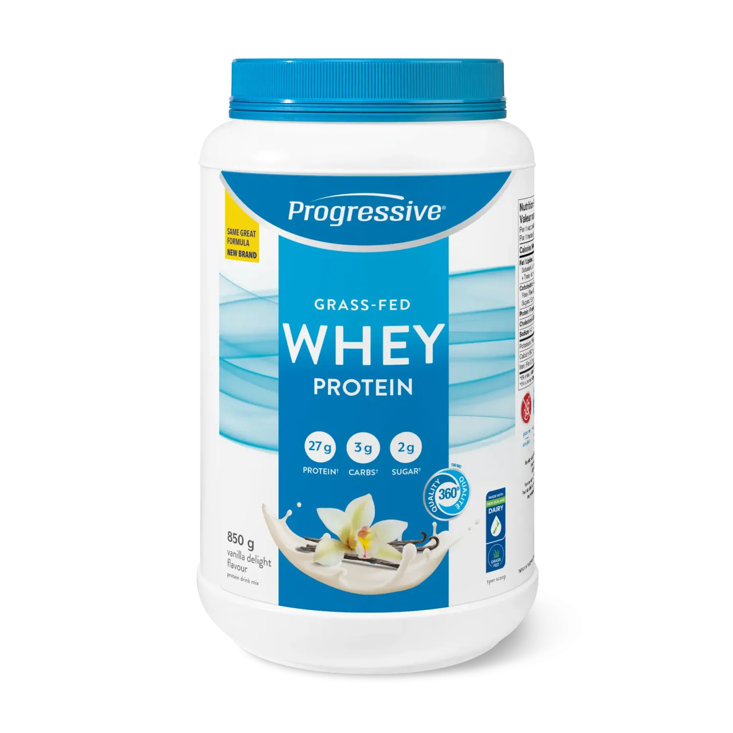 PROGRESSIVE GRASS FED WHEY PROTEIN VANILLA  850G