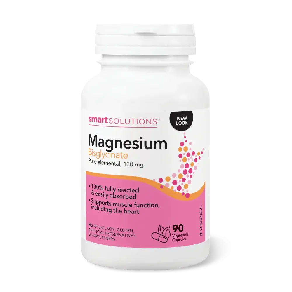 SMART SOLUTIONS MAGNESIUM BISGLYCINATE (130MG) 90 VEGCAPS
