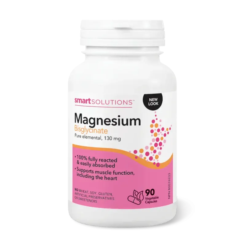 SMART SOLUTIONS MAGNESIUM BISGLYCINATE (130MG) 90 VEGCAPS