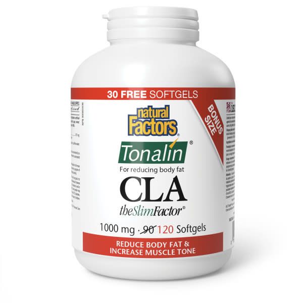 NATURAL FACTORS CLA TONALIN THE SLIMFACTOR 1000MG 120 SOFTGELS