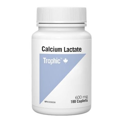 TROPHIC CALCIUM LACTATE 600MG 180 CAPLETS