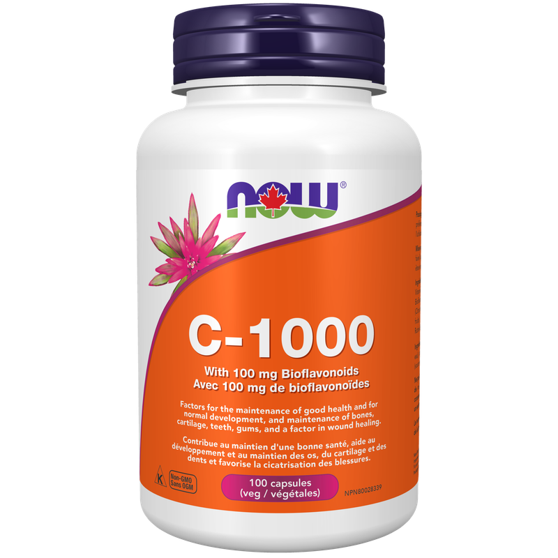 NOW C-1,000 WITH 100 MG BIOFLAVONOIDS 100 VEG CAPS