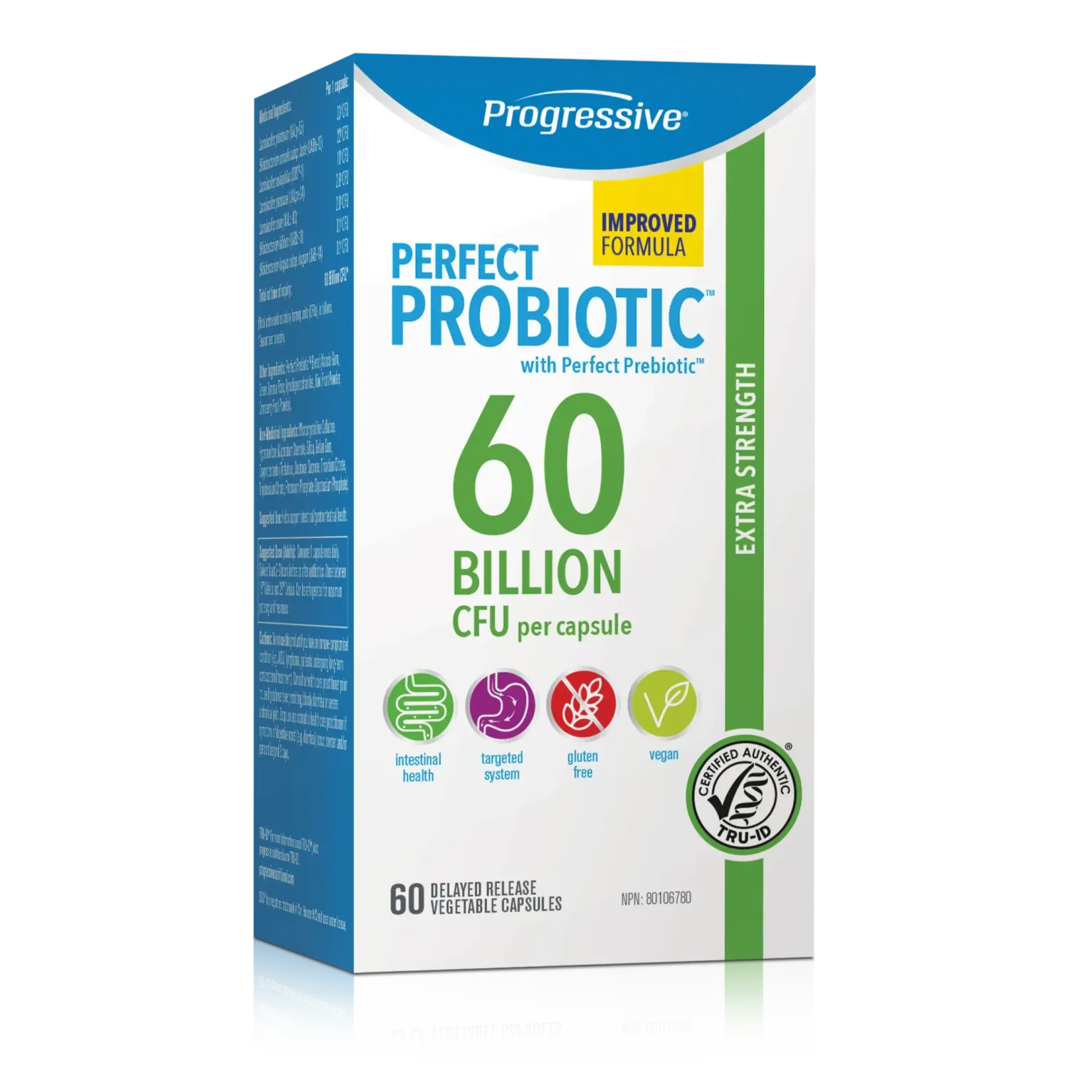 PROGRESSIVE PERFECT PROBIOTIC 60 BILLION 60 CAPS