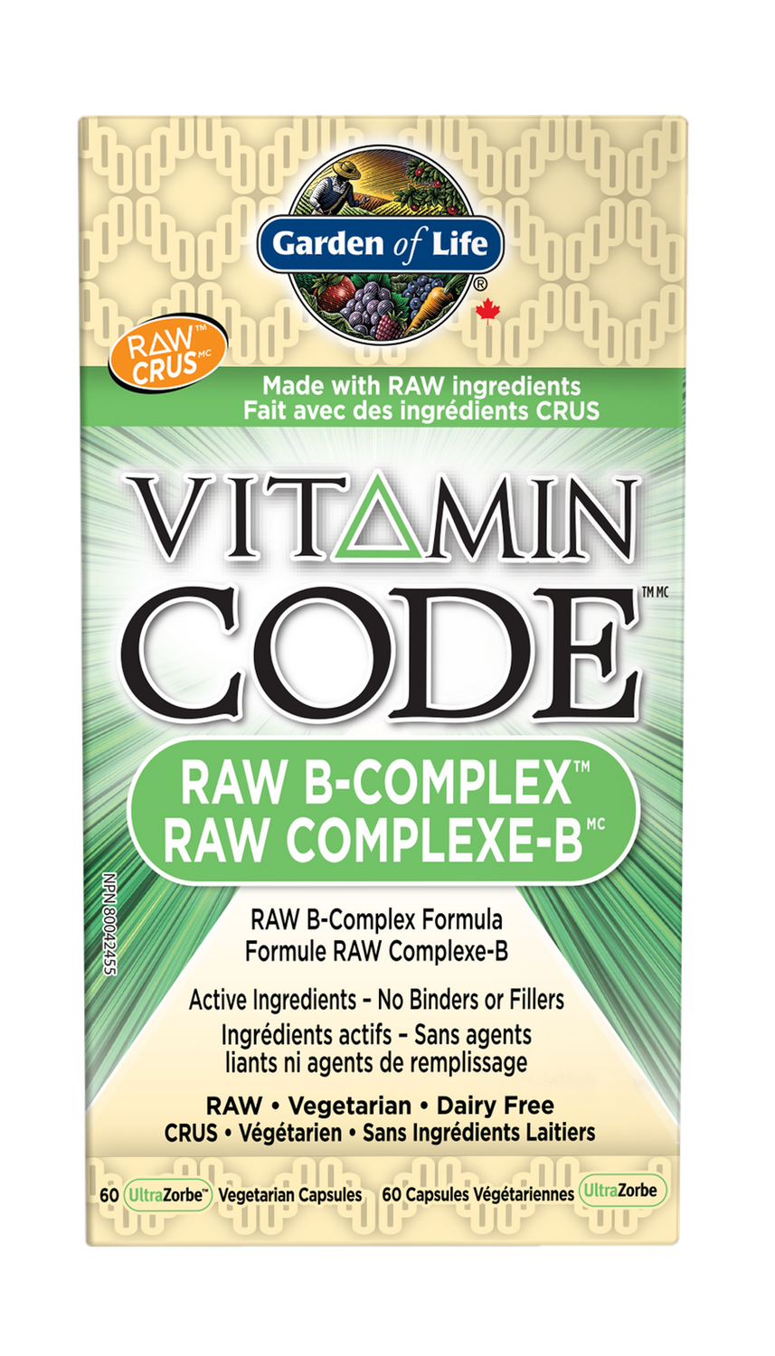 GARDEN OF LIFE RAW B COMPLEX 60 VCAPS