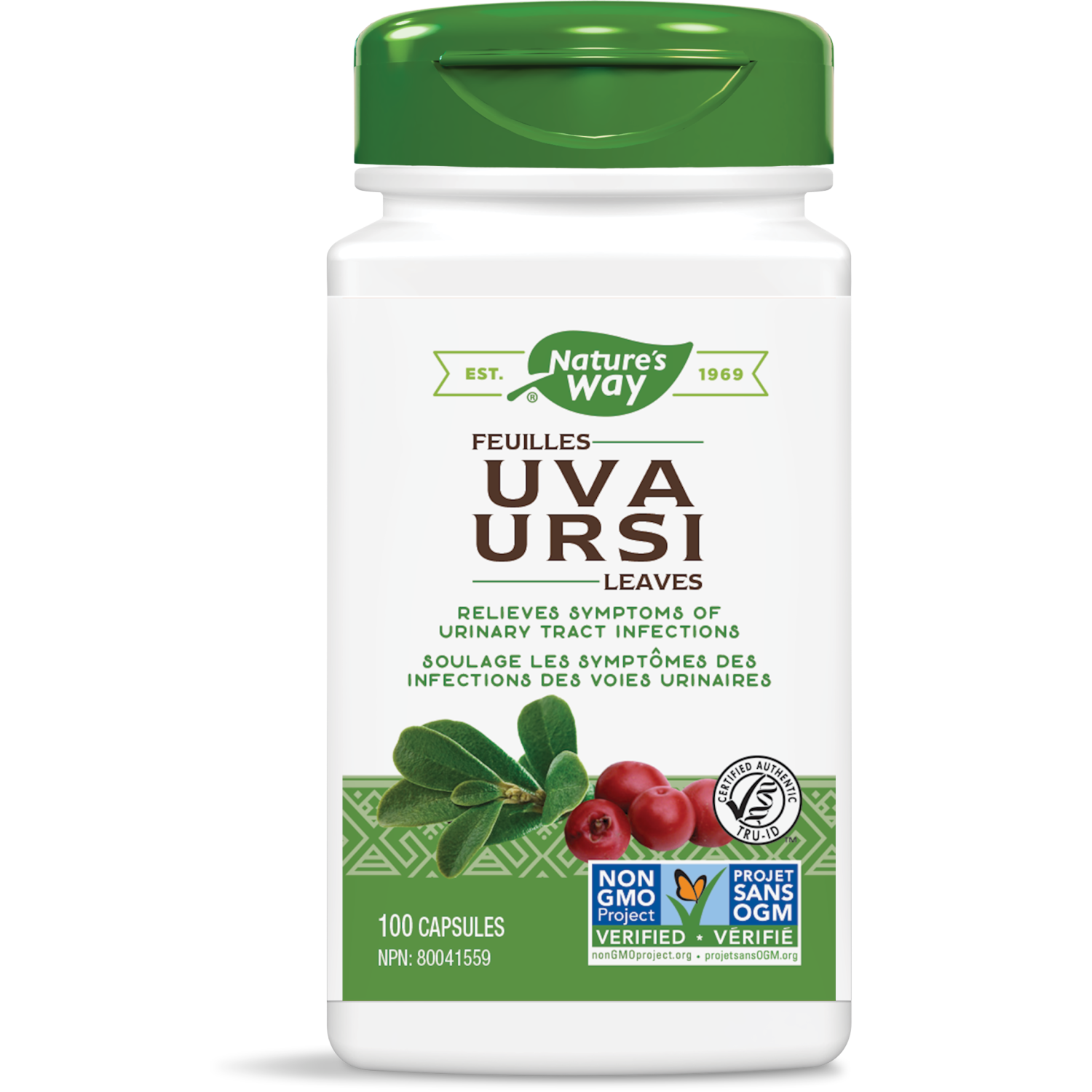 NATURE'S WAY UVA URSI LEAVES 100 CAPS