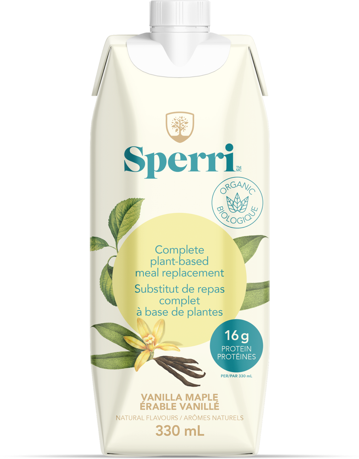 SPERRI VANILLA MAPLE ORGANIC MEAL REPLACEMENT 330ML