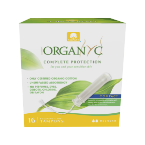 ORGANYC COMPACT TAMPONS - REGULAR 16 CT