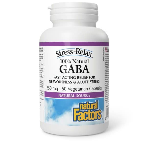NATURAL FACTORS GABA 250MG 60 VEGICAPS