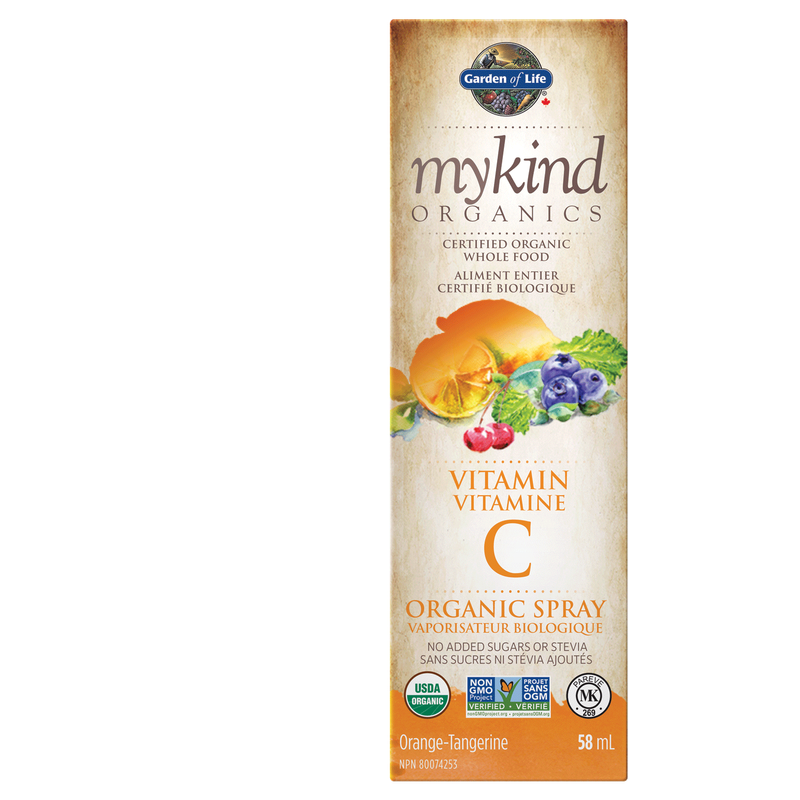 GARDEN OF LIFE MYKIND ORGANICS VITAMIN C ORGANIC SPRAY ORANGE TANGERINE 50ML