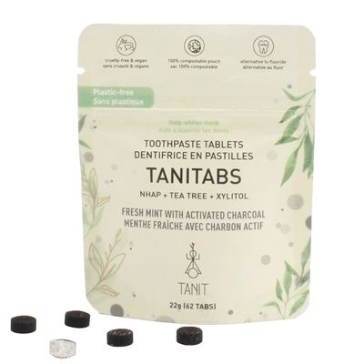 TANIT TOOTHPASTE MINT W/CHARCOAL 62TABS