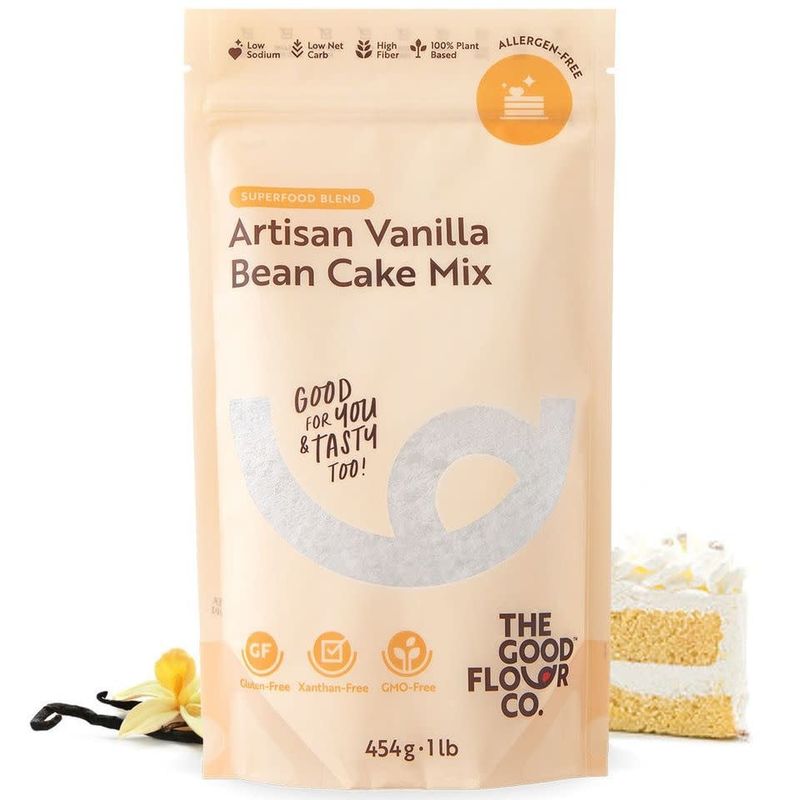 THE GOOD FLOUR - VANILLA BEAN CAKE MIX 1LB