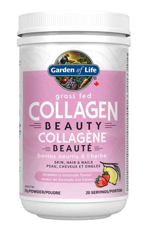 GARDEN OF LIFE GRASS FED COLLAGEN BEAUTY STRAWBERRY LEMONADE 270G