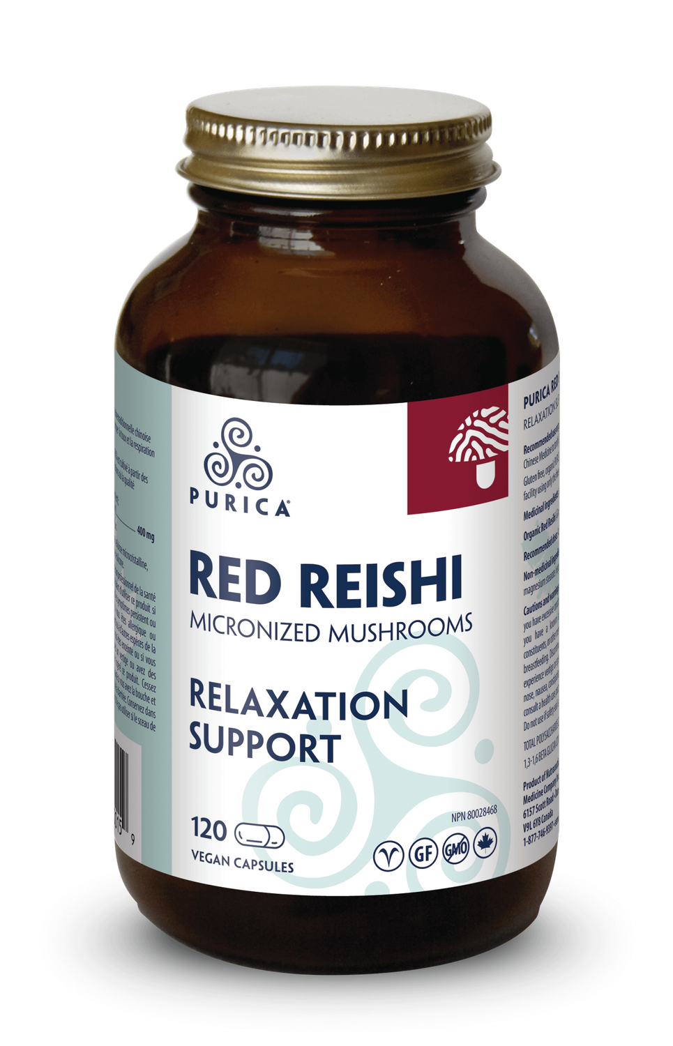 PURICA RED REISHI (400MG) 120 VCAPS