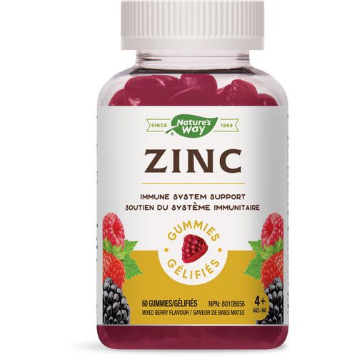 NATURE'S WAY ZINC GUMMIES 60 GUMMIES