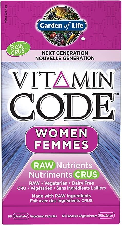 GARDEN OF LIFE WOMEN RAW NUTRIENTS 60VCAPS