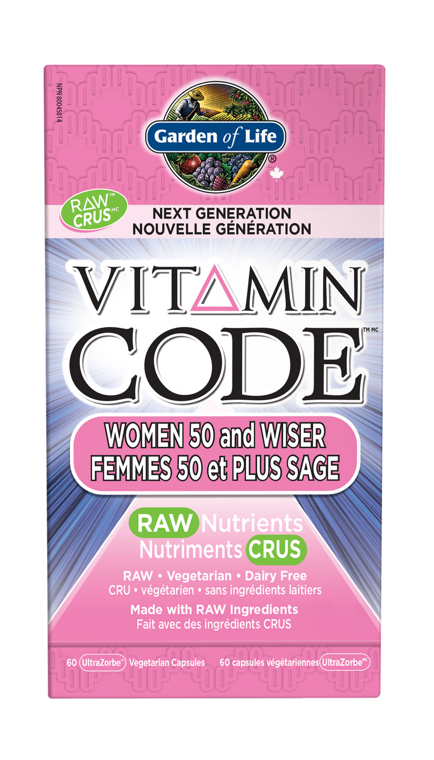 GARDEN OF LIFE WOMEN 50 &amp; WISER 60 VCAPS