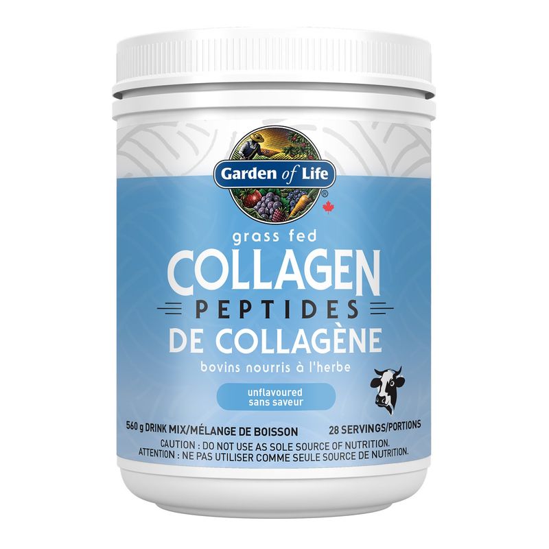 GARDEN OF LIFE GRASS FED COLLAGEN PEPTIDES UNFLAVOURED 560G