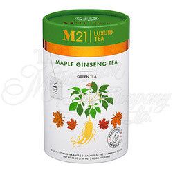 METROPOLITAN TEA M21 SERIES GINSENG MAPLE GREEN TEA 24 BAGS