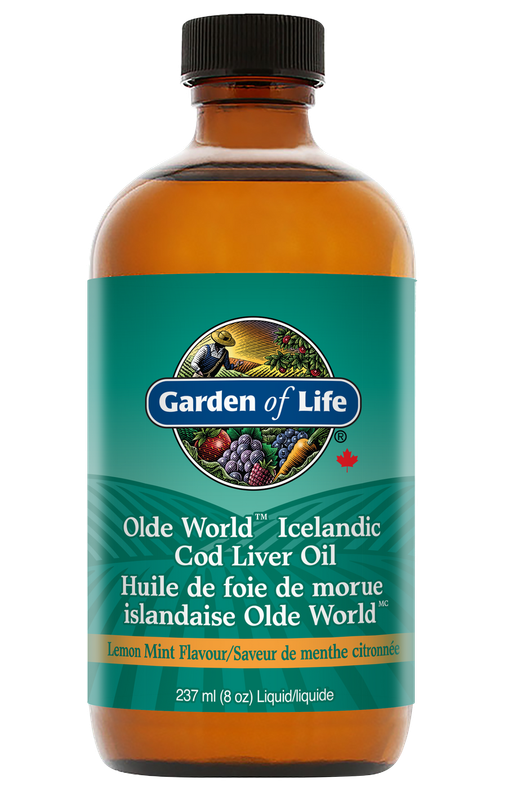 GARDEN OF LIFE COD LIVER OIL LEMON MINT 237ML