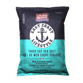 COVERED BRIDGE THICK CUT SEA SALT POTATO CHIPS 142G