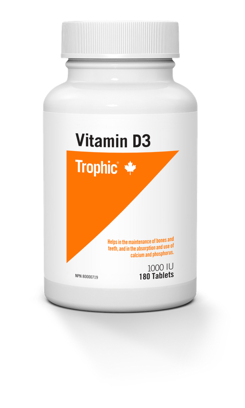 TROPHIC VITAMIN D3 1000IU 180 CAPSULES